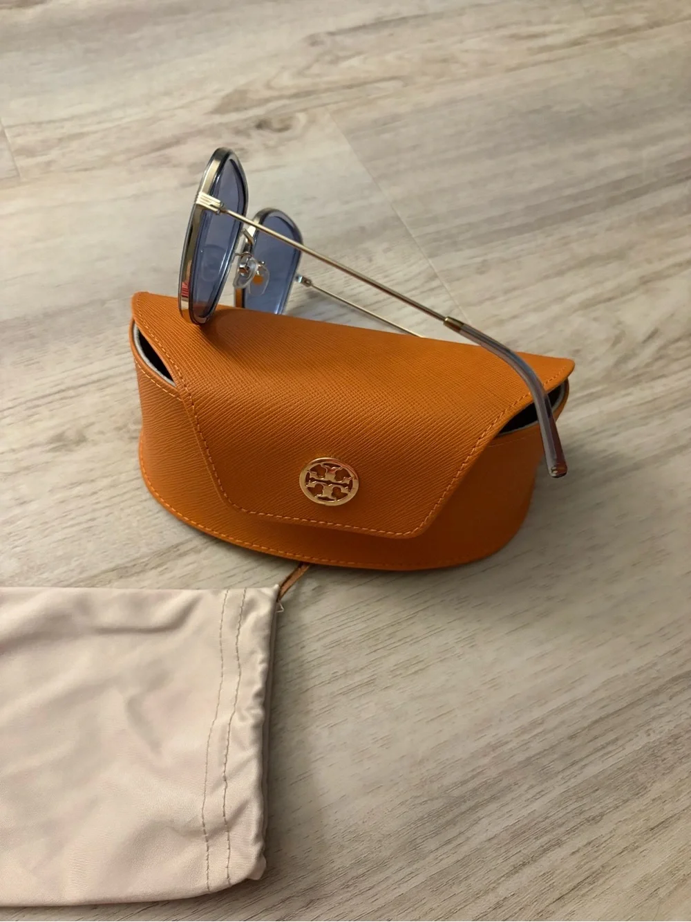 Tory Burch Blue Lens TY6101 Sunglasses With Case & Dust Cloth